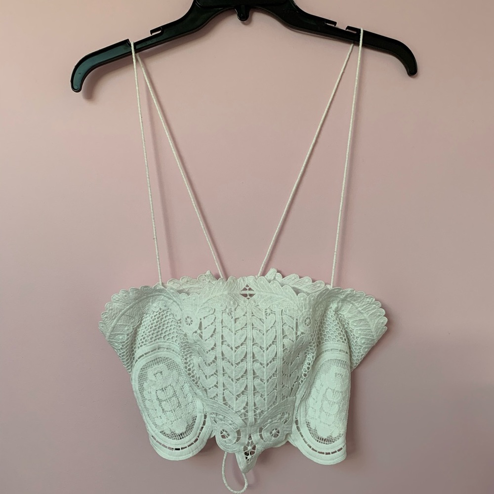 Forever 21  Crop Top with Corset Back